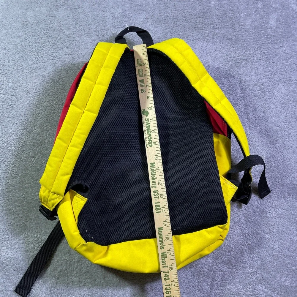 Mickey Mouse Backpack Red Yellow Black‎ Classic Character Print School Bag